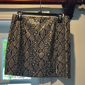 Zara Snake Print Skirt